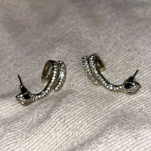 CZ Snake Earrings